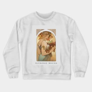 Alphonse Mucha - Fruit - Painter Crewneck Sweatshirt